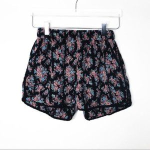 RUE 21 Floral Print Elastic Waist Shorts Size Small